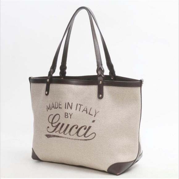 Hot Find! Gucci Signature Tote - Rare Collectable, Made in Italy, Like New - Picture 10 of 15